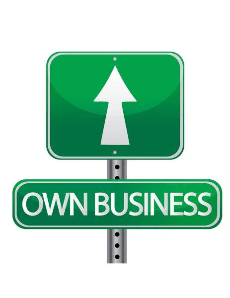 Own business street sign — Stock Photo, Image