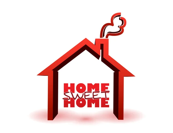 Home sweet home illustration — Stock Photo, Image