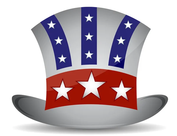US hat illustration design isolated over a white background — Stock Photo, Image
