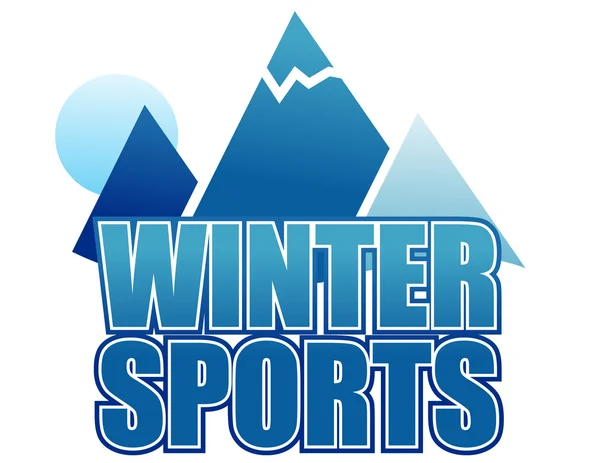 Señal de deportes de invierno — Foto de Stock