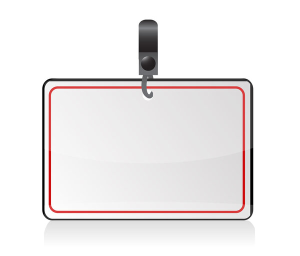 Blank badge (name tag) illustration