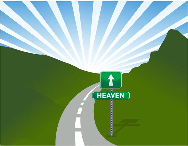 Vägen till himlen illustration — Stockfoto