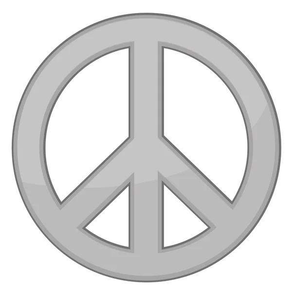 Zilveren vredesteken afbeelding ontwerp — Stockfoto