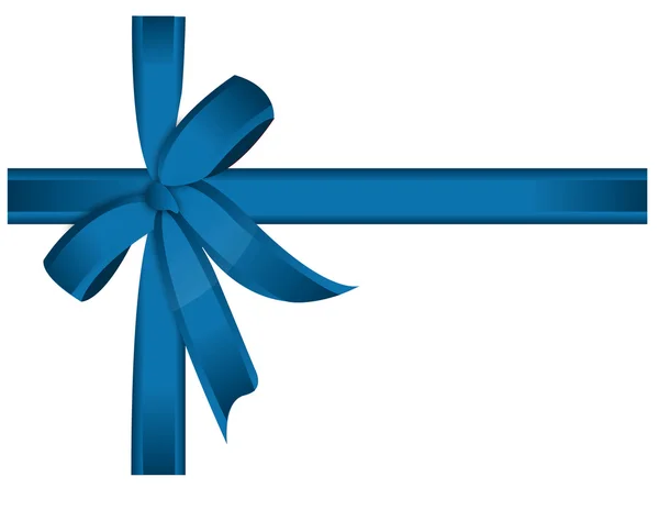 Blue cross ribbon and bow file available. — 图库照片