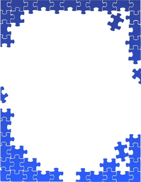 Puzzle border — Stock Photo, Image