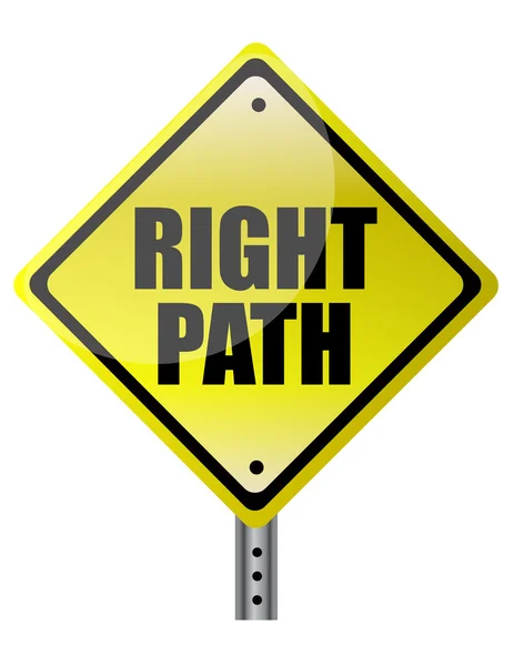 Right Path Street sign File available. — Stockfoto