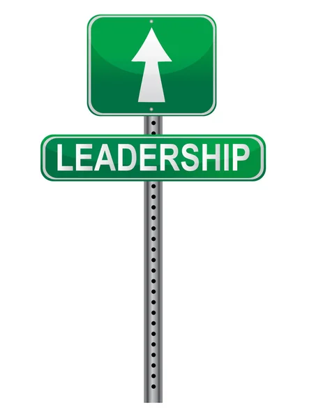 Leadership Street sign File also available. — Stock Photo, Image