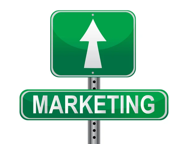 Marketing Strategy sign file available. — 图库照片