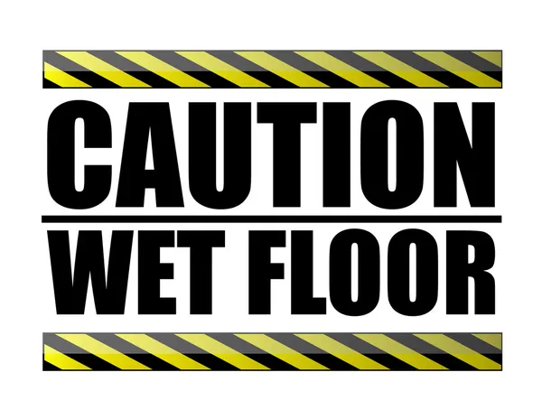 Caution wet floor file available — Stockfoto
