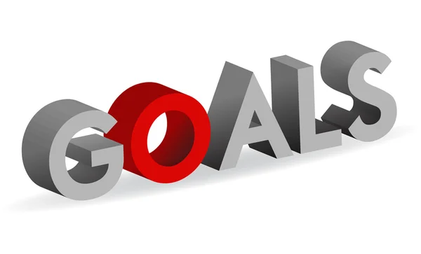 Goals illustration design — Stock Photo, Image