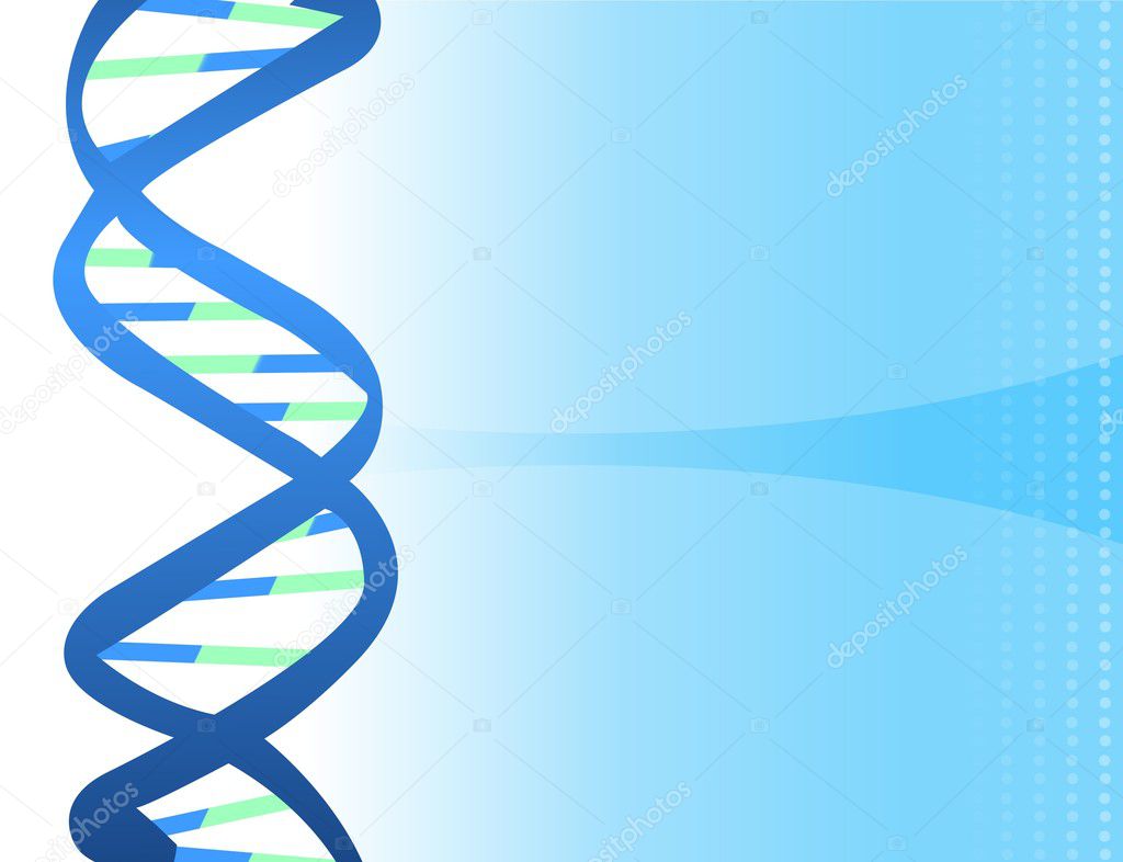 DNA strands on background