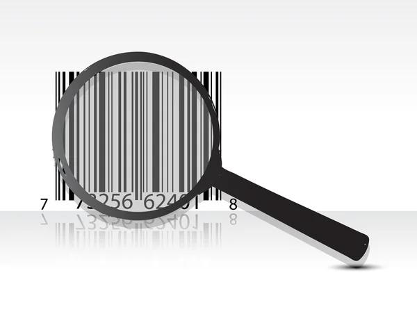 Scanning upc code illustration design over a light gray background — Stock Photo, Image