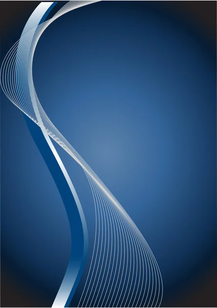 Abstract blue background with waves illustration design — Stock Photo, Image