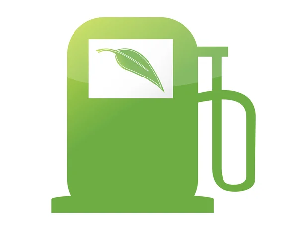 エコ燃料リサイクル イラスト デザイン、白い背景の上 — ストック写真