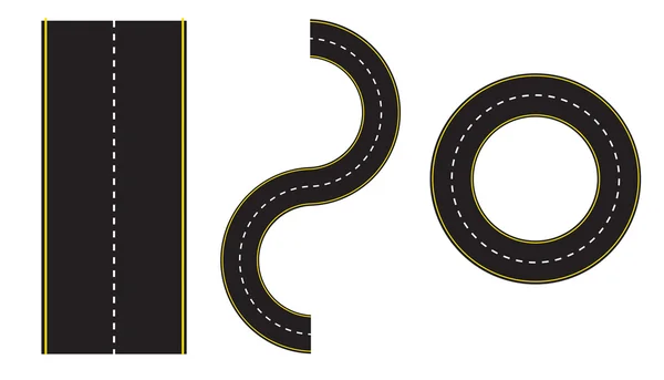 Set of road illustration design over a white background — Stock Photo, Image