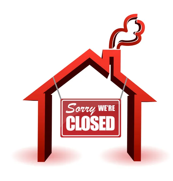 Business sorry we are closed — Stock Photo, Image