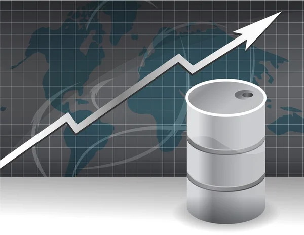 石油価格の上昇のスケジュールのイメージ — ストック写真