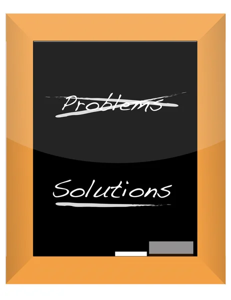 Calkboard problem/lösningar isolerade — Stockfoto