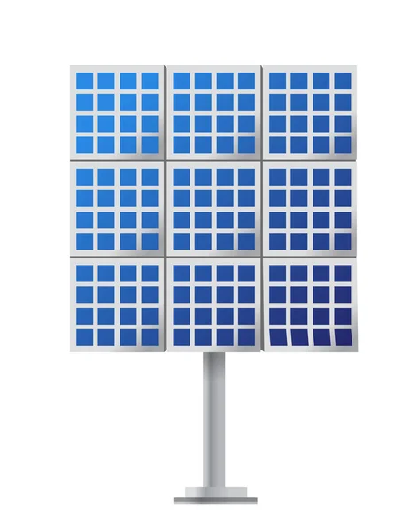 Design des Solarmoduls auf weißem Hintergrund — Stockfoto