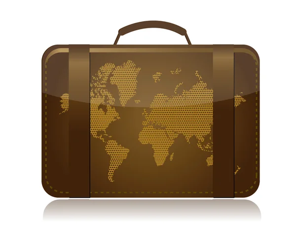 白上旅行行李图概念 — 图库照片