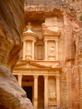 Al Khazneh - the treasury of Petra ancient city, Jordan clipart