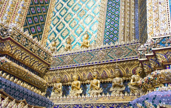 stock image Ornamental wall in buddhist temple