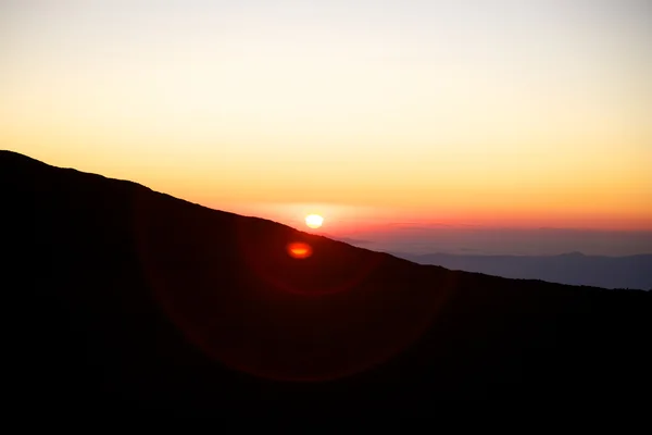Coucher de soleil sur l'Etna — Photo