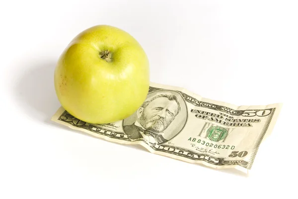 stock image Apple and money