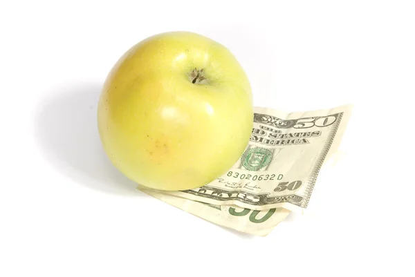 stock image Apple and money