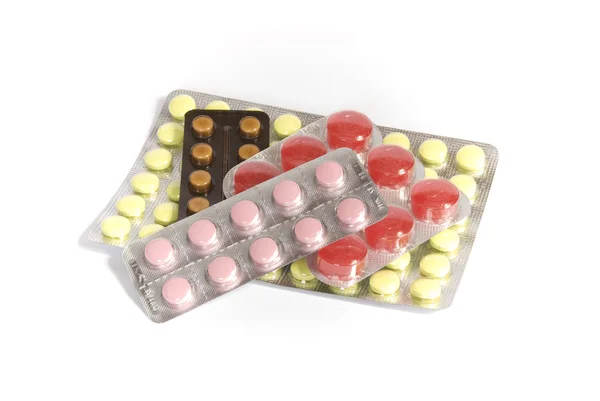 Tablety v baleních — Stock fotografie