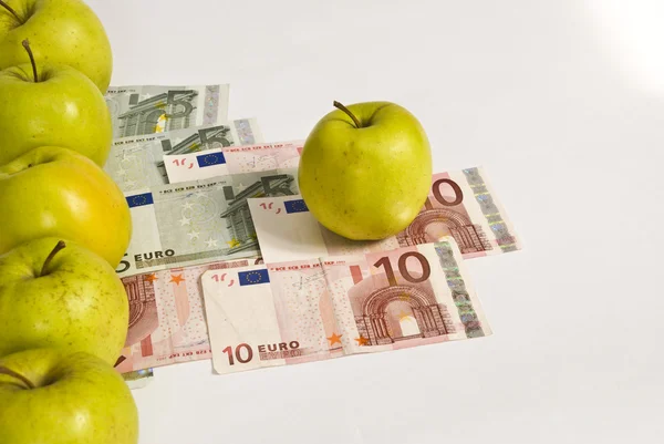 Apples and euro money