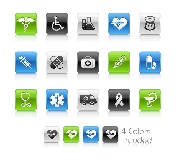 Iconos médicos / / Serie limpia —  Fotos de Stock
