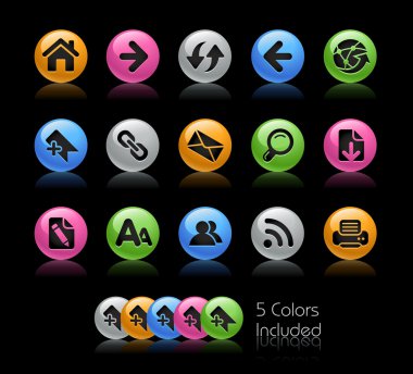 Web Navigation // Gel Color Series clipart