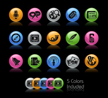 Social Media // Gel Color Series clipart