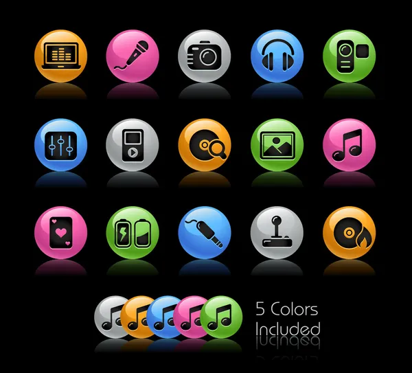 Medios de comunicación y entretenimiento / / Serie Gel Color — Foto de Stock