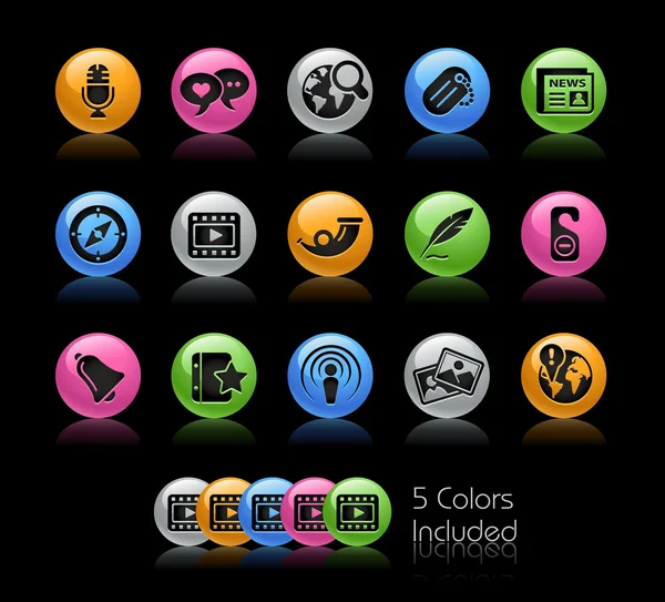 Redes Sociales / / Serie Gel Color — Foto de Stock