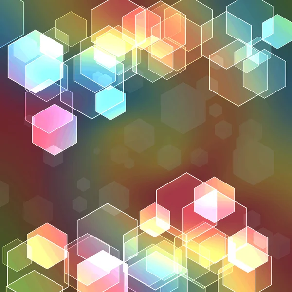 stock image Hexagon bokeh