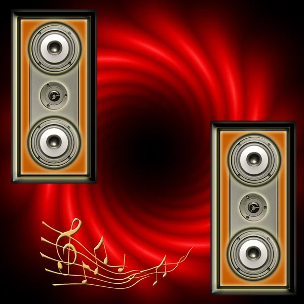 Akustische Lautsprecheranlage — Stockfoto