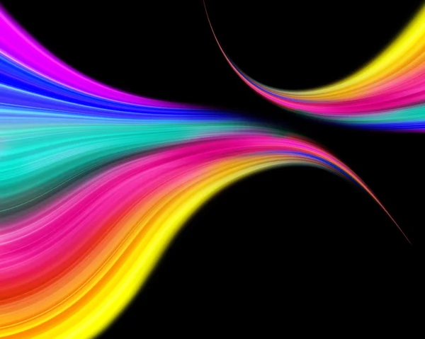 Soyut renkli dalga tasarımı — Stok fotoğraf