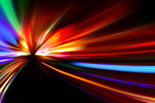 Movimento abstrato da velocidade da aceleração da noite — Fotografia de Stock