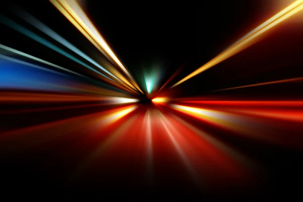 Movimento abstrato da velocidade da aceleração da noite — Fotografia de Stock