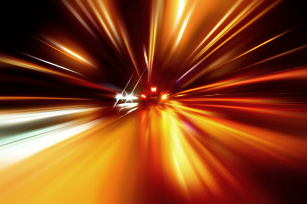 Night zoom acceleration motion