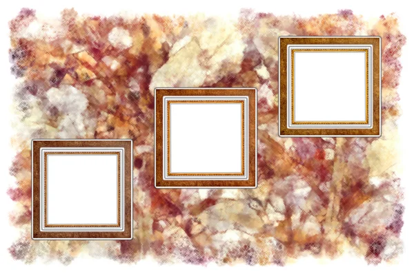De oude leer van de frames op een abstracte kunst grunge achtergrond — Stockfoto