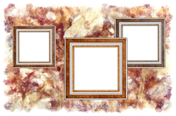 Frames old leather on a abstract art grunge background — Stock Photo, Image