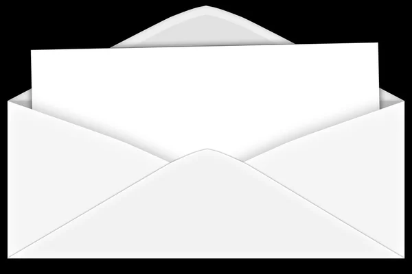 Letter in an envelope — Stock Photo, Image