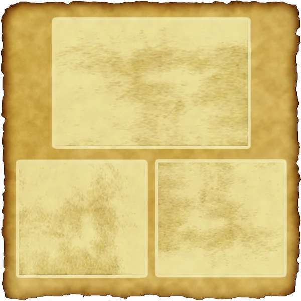 Vintage scrapbook old paper with frames — Stock Photo, Image