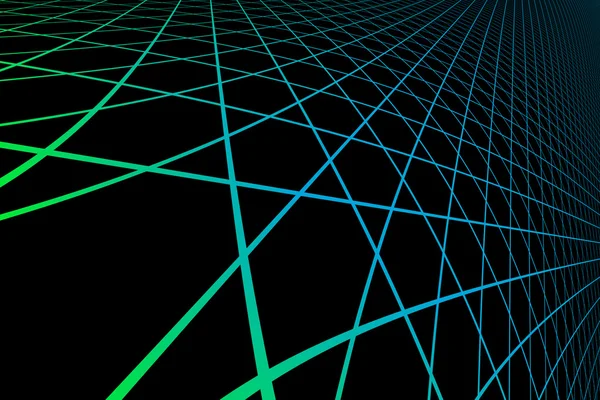 Gradient silhouette hexagonal grid pattern — Stock Photo, Image