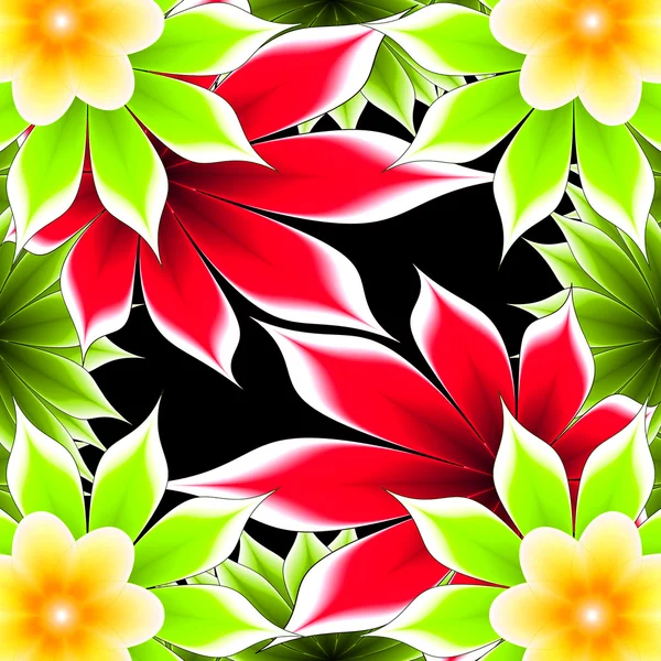 Marco abstracto apliques flor — Foto de Stock