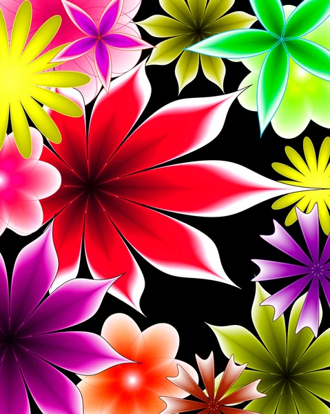 Flores de gradiente abstracto —  Fotos de Stock