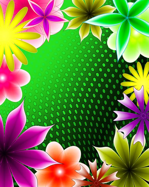 Abstracte kleurovergang bloem — Stockfoto